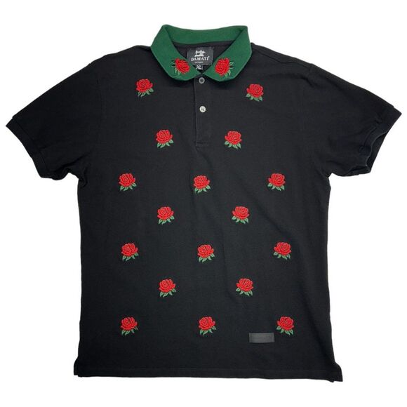 Damati Other - Damati Mini Roses Pique Polo (XL)